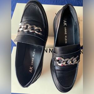 Anne Klein Akeunice Black Loafers Size 8M
